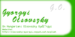 gyorgyi olsovszky business card